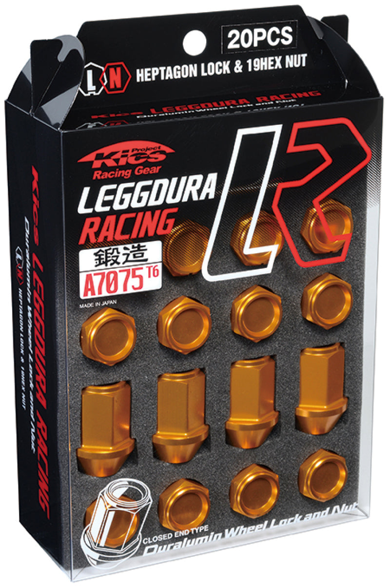 Project Kics 12x1.25 Leggdura Racing Lug Nuts - Yellow Gold w/Laser Logo (20 Pcs) WKIZ3O WKIZ3O User 1