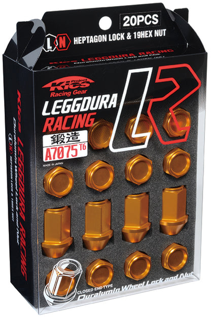 Project Kics 12x1.50 Leggdura Racing Lug Nuts - Yellow Gold w/Laser Logo (20 Pcs) WKIZ1O WKIZ1O User 1