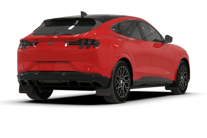 Rally Armor 21-23 Ford Mustang Mach-E Black Mud Flap w/ White Logo MF96-UR-BLK-WH MF96-UR-BLK-WH User 1
