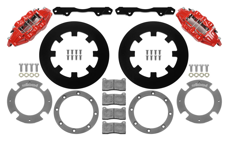 Wilwood 17-21 Can-Am X3RS Red 6-Piston Front Kit 11.25in - Undrilled Rotors 140-16628-R 140-16628-R User 1