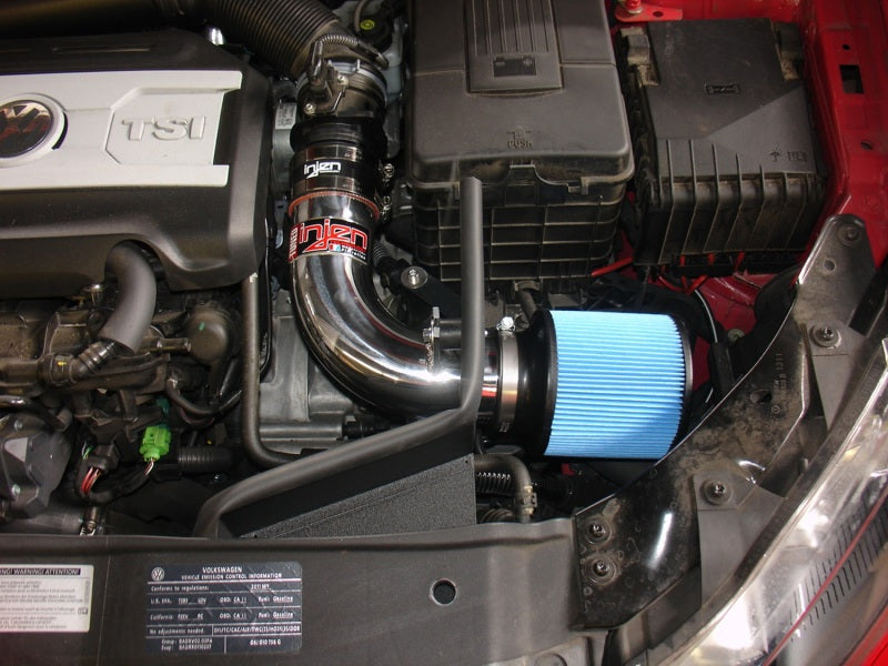 Injen 10-12 VW MK6 GTI 2.0L TSI Black Short Ram Intake w/ Heat Shield SP3075BLK Photo - Mounted