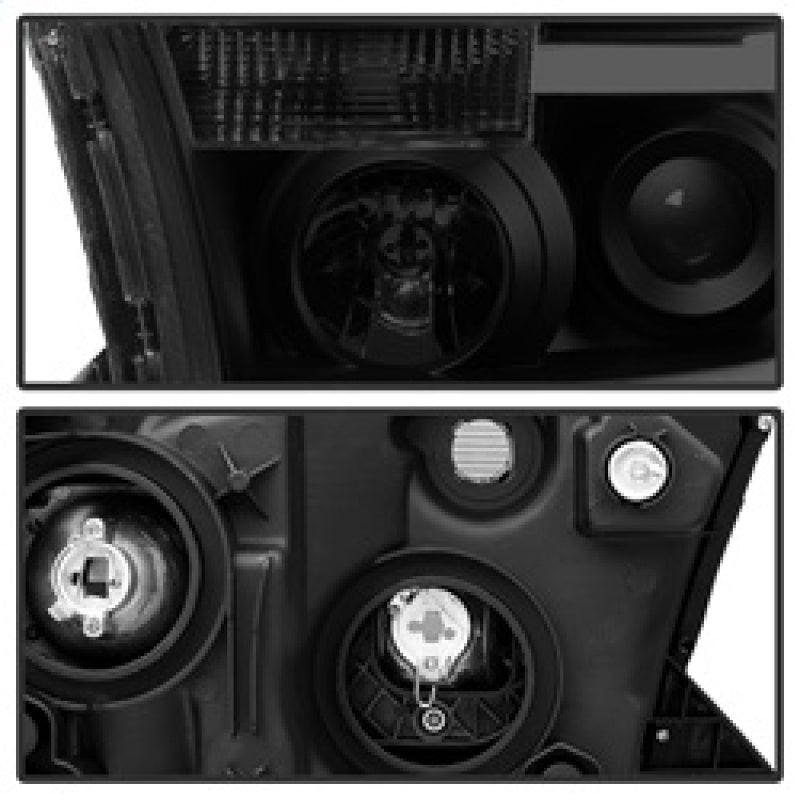 SPYDER Xtune Toyota Tundra 07-13 LED Light Bar Projector Headlights Black Smoked PRO-JH-TTU07-LED-BSM 9030413 9030413 Photo - Unmounted