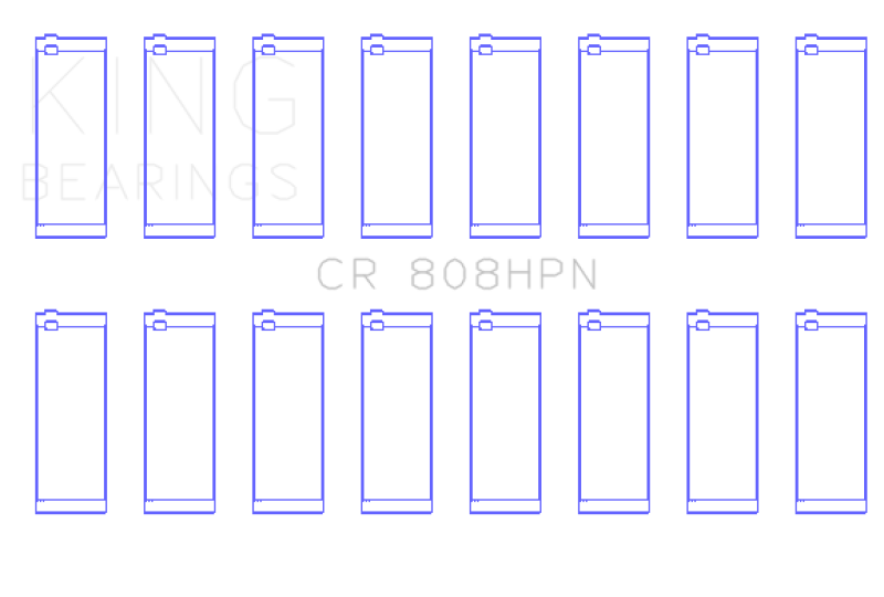 King Engine Bearings King Chevrolet BBC 369-502 Gen IV/V/VI (Size Standard) Connecting Rod Bearing Set CR808HPN CR808HPN Photo - Primary