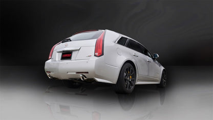 Corsa Performance 11-13 Cadillac CTS Wagon V 6.2L V8 Polished Sport Axle-Back Exhaust 14948 Photo - Mounted