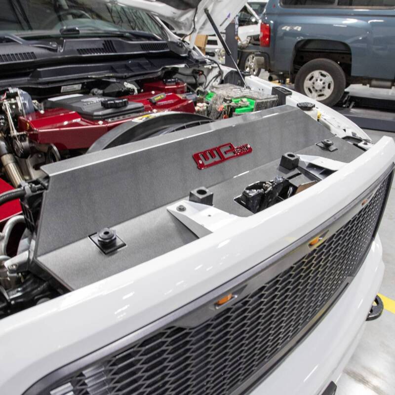 Wehrli 13-18 Cummins Fabricated Aluminum Radiator Cover - Candy Red WCF100546-CR WCF100546-CR User 3