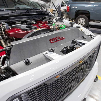 Wehrli 13-18 Cummins Fabricated Aluminum Radiator Cover - Candy Red WCF100546-CR WCF100546-CR User 3