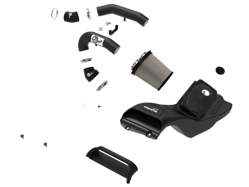 aFe 21-22 Ford F-150 Raptor V6-3.5L(tt) Momentum XP Cold Air Intake System Blk w/ Pro Dry S Filter 50-30072D 50-30072D Photo - Unmounted