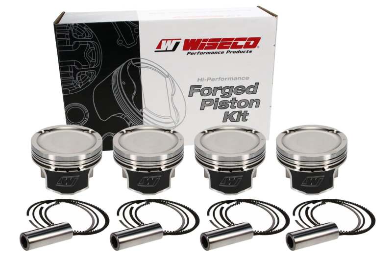 Wiseco Honda R18 81.5mm 9.0:1 CR Bore -10cc Dome Piston Shelf Stock Kit K672M815AP K672M815AP Photo - out of package
