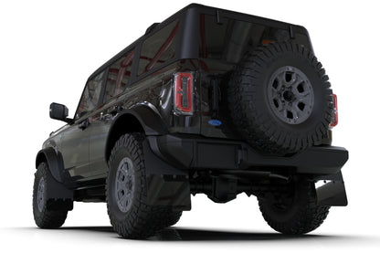 Rally Armor 21-22 Ford Bronco (Plstc Bmpr + RB - NO Rptr/Sprt) Blk Mud Flap w/Area Blue Logo MF85-RB-PL-ABL MF85-RB-PL-ABL User 1