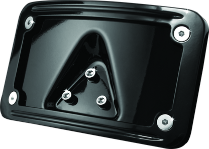 Kuryakyn Laydown Curved Licplt Frm-Blk 3148 3148 Photo - Primary