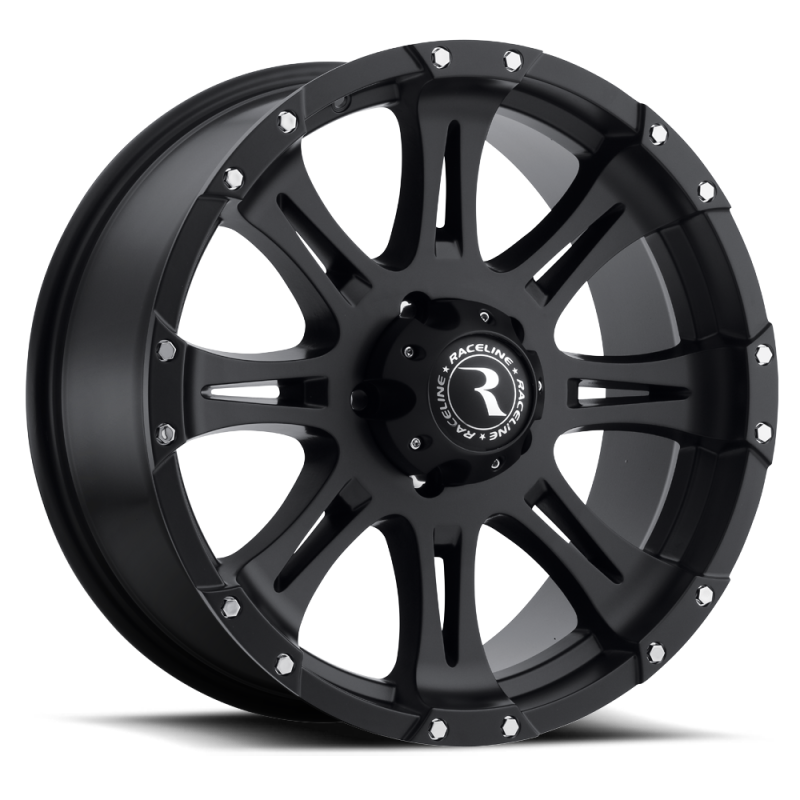 Raceline 981 Raptor 18x9in / 6x135 BP / 25mm Offset / 87.1mm Bore - Satin Black Wheel 981-89065+25 981-89065+25 Photo - Primary