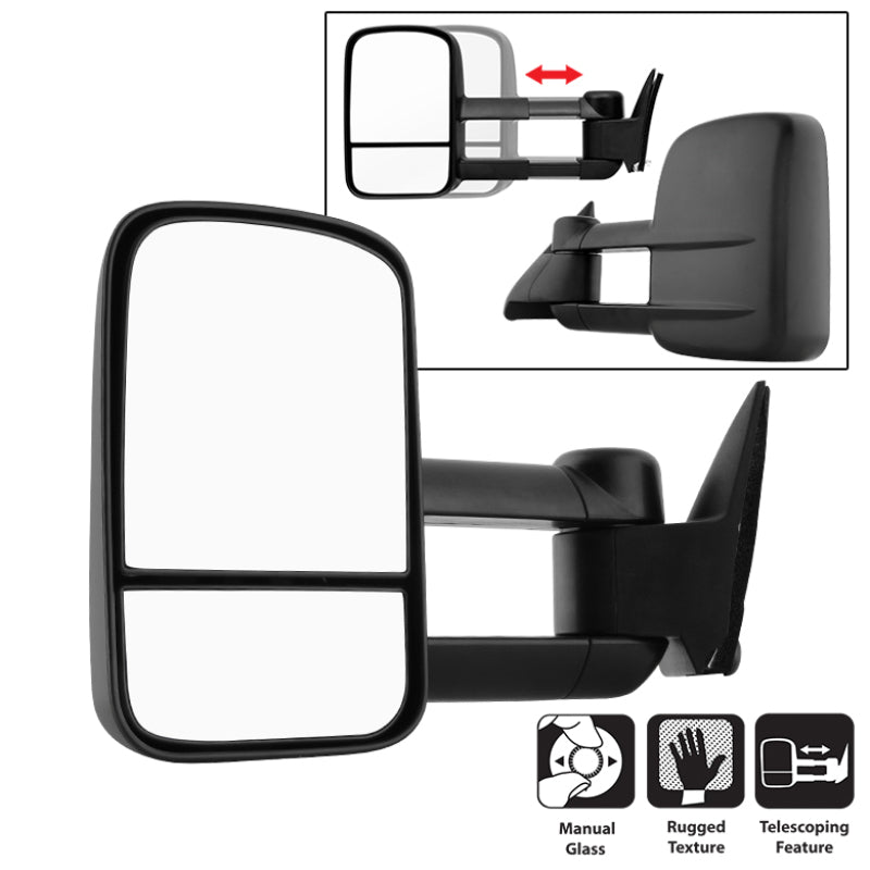 SPYDER Xtune Chevy C10 88-98 Manual Extendable Manual Adjust Mirror Left MIR-CCK88-MA-L 9932854 9932854 Photo - Primary