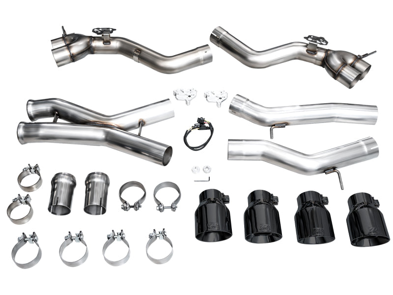 AWE Tuning 23-24 BMW G87 M2 Track Edition Exhaust - Diamond Black Tips 3020-43487 3020-43487 Photo - out of package