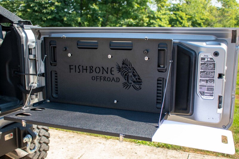 Fishbone Offroad 2018+ Jeep Wrangler JL Tailgate Table FB25220 FB25220 Photo - lifestyle view