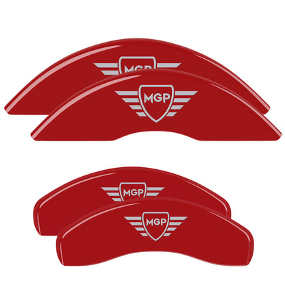 MGP 21-24 Chevy Trailblazer Front & Rear Brake Caliper Cover Set- Red 14262SMGPRD