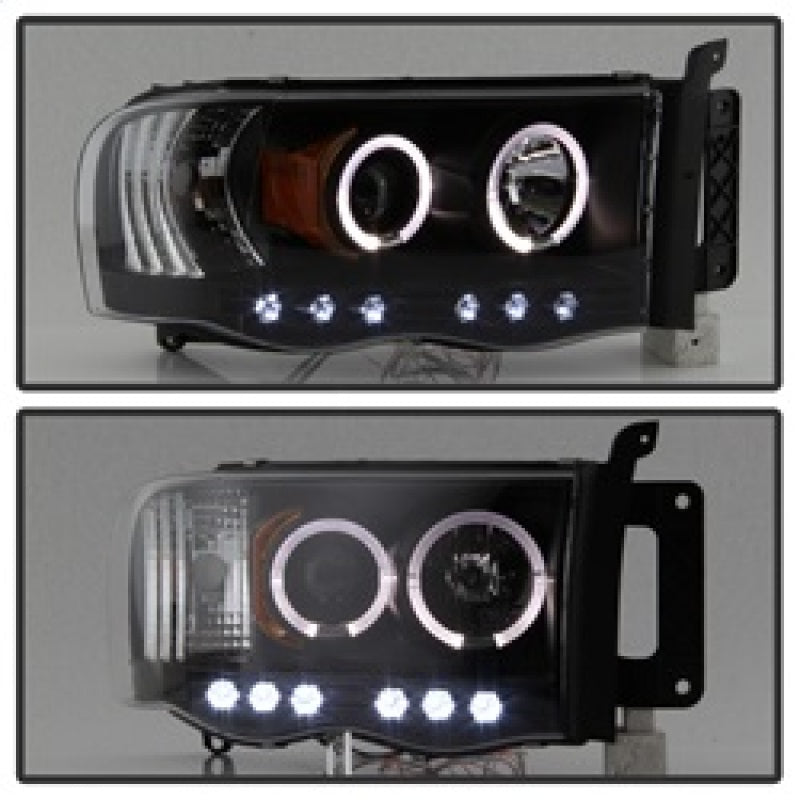 Spyder Dodge Ram 1500 02-05/Ram 2500 03-05 Projector Headlights LED Halo LED Blk PRO-YD-DR02-HL-BK 5009975 5009975 Photo - Unmounted