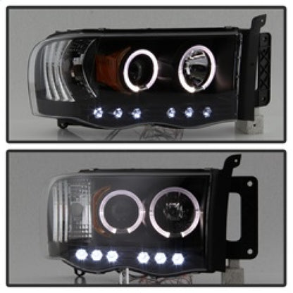 Spyder Dodge Ram 1500 02-05/Ram 2500 03-05 Projector Headlights LED Halo LED Blk PRO-YD-DR02-HL-BK 5009975 5009975 Photo - Unmounted