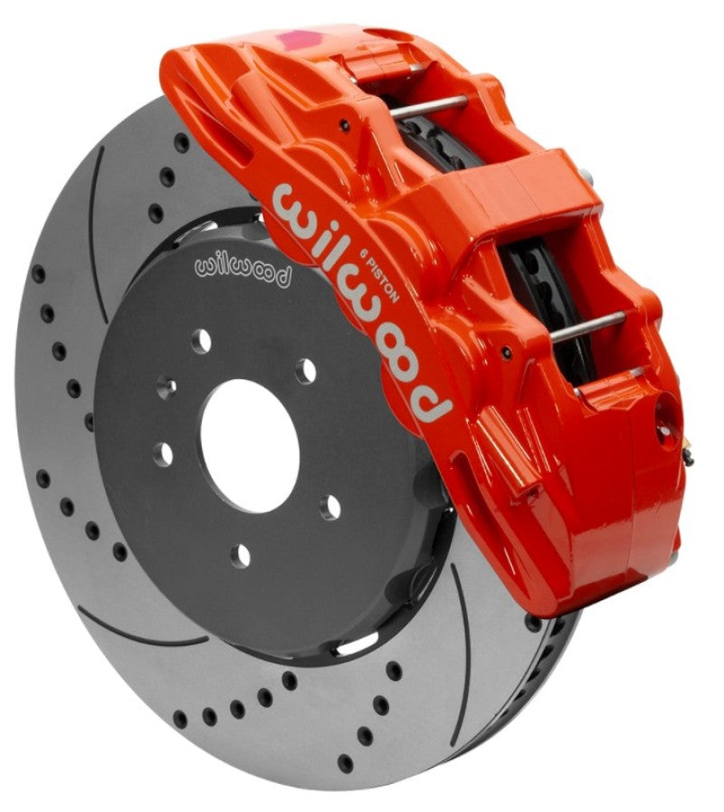 Wilwood SX6R Front Brake Kit 15in SRP Slotted/Drilled Red w/ Lines 14+ Chevy Corvette C7 140-15743-DR 140-15743-DR User 1