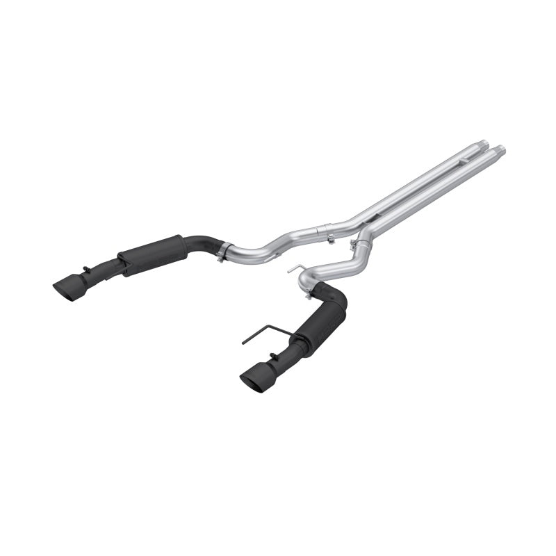 MBRP 2024Ford Mustang GT S650, 5.0 3in Cat-Back Dual Split Black-Coated Aluminized Steel S7253BLK S7253BLK Photo - Primary