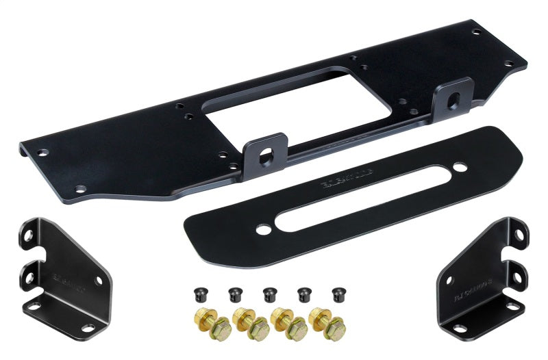 RockJock JL/JT Winch Plate Kit Steel Bumper RJ-641100-101 RJ-641100-101 Photo - Primary