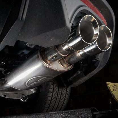 Stainless Works 18+ Ford Mustang GT Redline Cat-Back Performance Connect H-Pipe w/ Active Valves M18CBHPCV M18CBHPCV Photo - Mounted