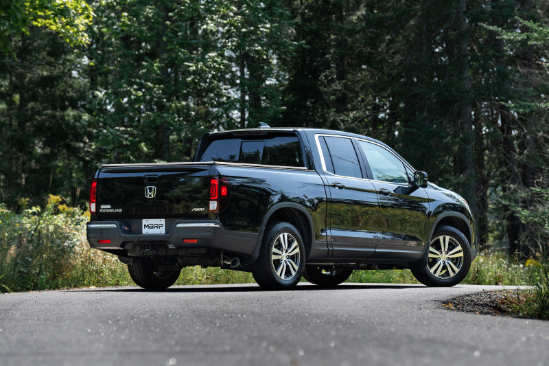 MBRP 17-20 Honda Ridgeline 3.6L Aluminized Steel 2.5in. Cat-Back Exhaust - Single Side S5900AL S5900AL Photo - lifestyle view