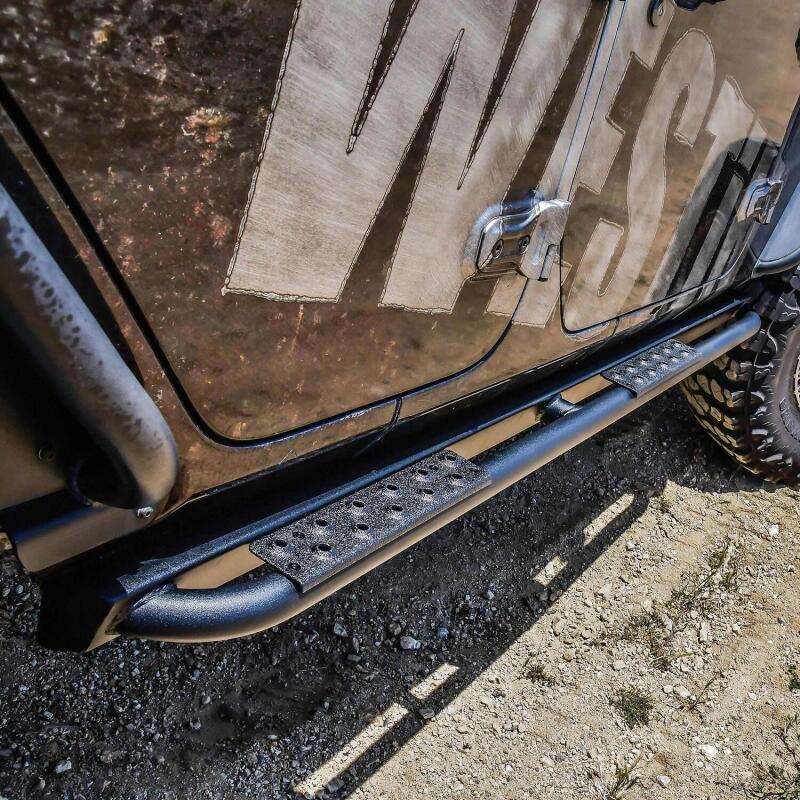 Westin 18-23 Jeep Wrangler JL Unlimited 4dr Rock Slider - Textured Black 42-14065 42-14065 Photo - Mounted