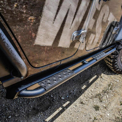 Westin 18-23 Jeep Wrangler JL Unlimited 4dr Rock Slider - Textured Black 42-14065 42-14065 Photo - Mounted