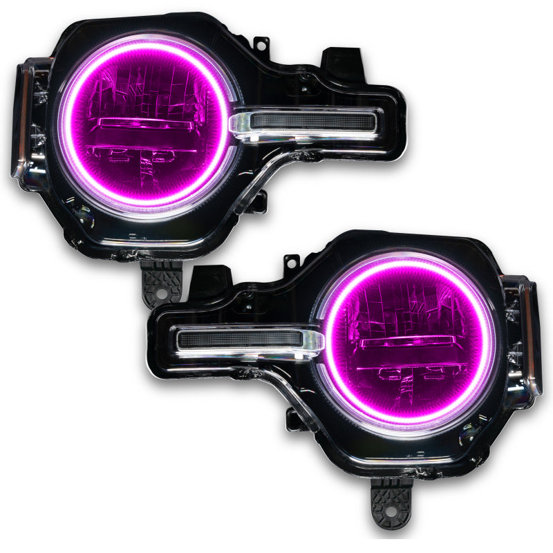 ORACLE Lighting Oracle 2021 Ford Bronco Base Headlight LED Halo Kit - ColorSHIFT - w/o Controller 1470-334 1470-334 User 1