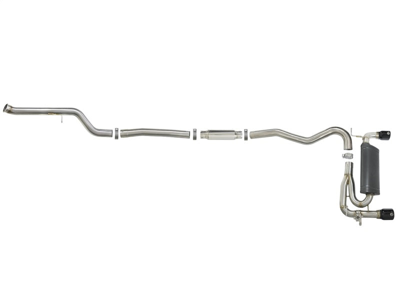 aFe Cat-Back Exhaust System w/Black Tips MACH Force-Xp 304 Stainless Steel 49-36340-B Photo - Unmounted
