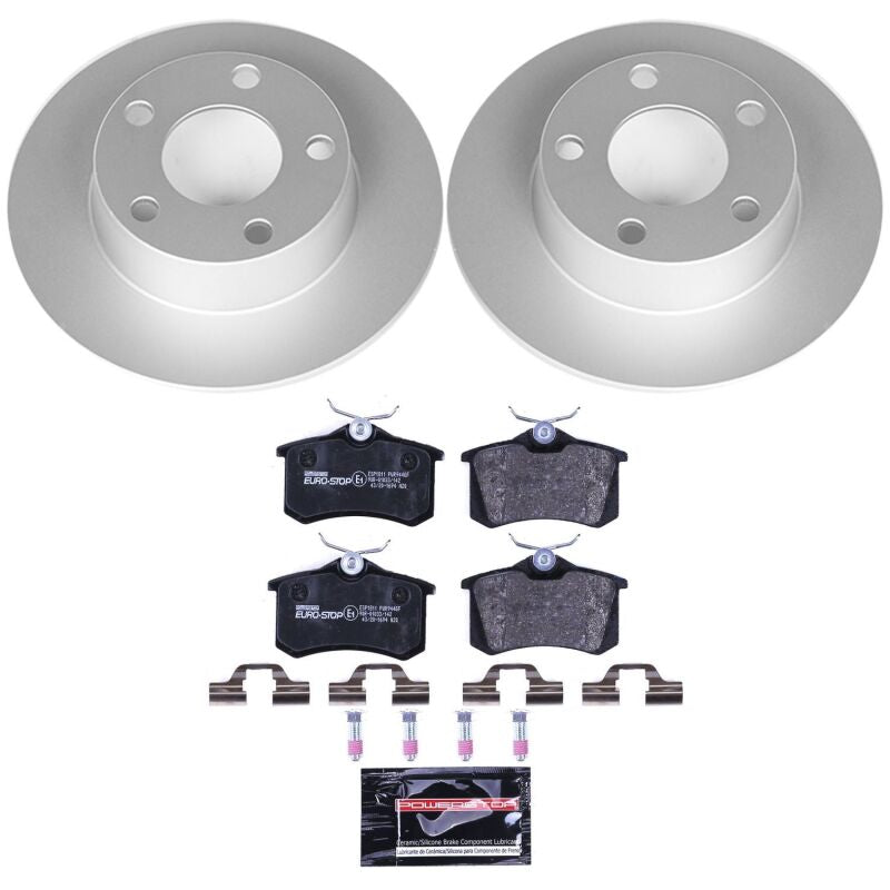 PowerStop Power Stop 99-04 Audi A6 Quattro Rear Euro-Stop Brake Kit ESK4845 ESK4845 Photo - Primary