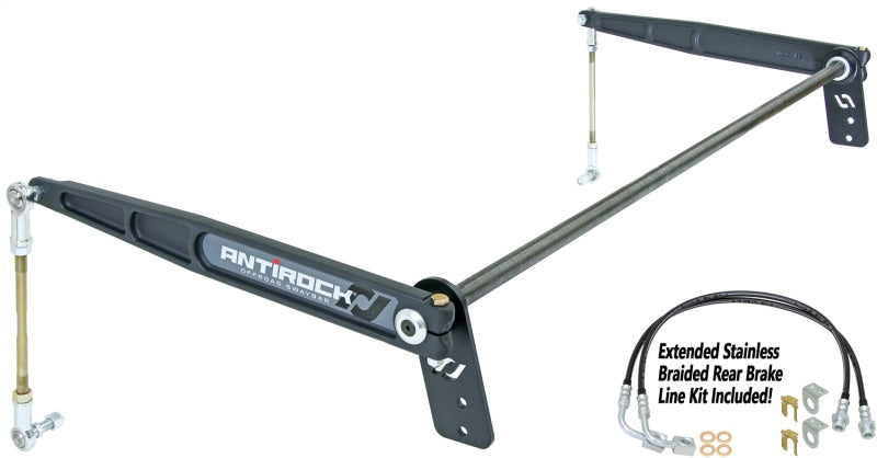 RockJock JK Antirock Sway Bar Kit Rear Forged Arms Heavy 1 1/8in Bar RJ-236200-101