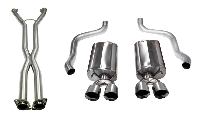 Corsa Performance 2.5" Dual Rear Exit Cat-Back Exhaust System with Twin 3.5" Tips 14108CB Photo - Primary
