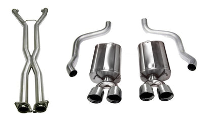Corsa Performance 2.5" Dual Rear Exit Cat-Back Exhaust System with Twin 3.5" Tips 14108CB Photo - Primary