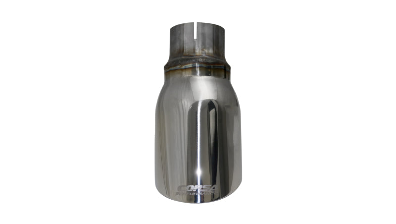 Corsa Performance Single Universal 2.5in Inlet / 4in Outlet Polished Pro-Series Tips TK004 Photo - Unmounted