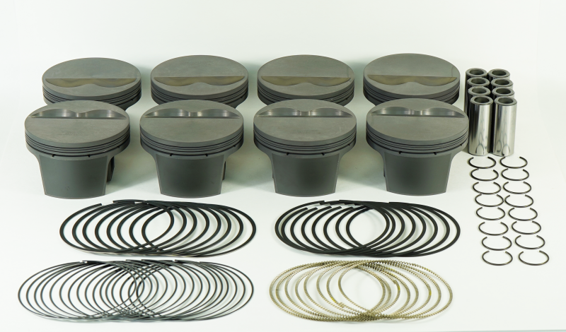 Mahle MS Piston Set 351ci Chevy SB 4.005in Bore 3.48/3.5in Stroke 6.00in Rod 0.927 Pin -5.0cc 10.3CR 930200305 930200305 Photo - Primary