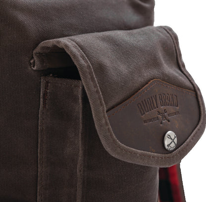 Burly Brand Sissy Bar Backpack Dark Oak B15-1013D B15-1013D User 3