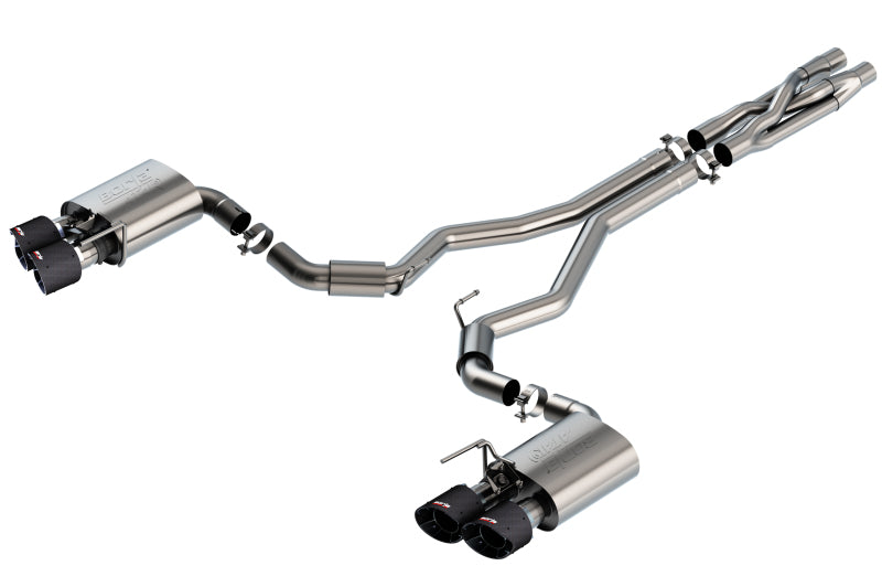 Borla 2020 Ford GT500 5.2L AT 3in ATAK CatBack Exhaust w/ Carbon Fiber Tips 140837CF 140837CF Photo - Primary