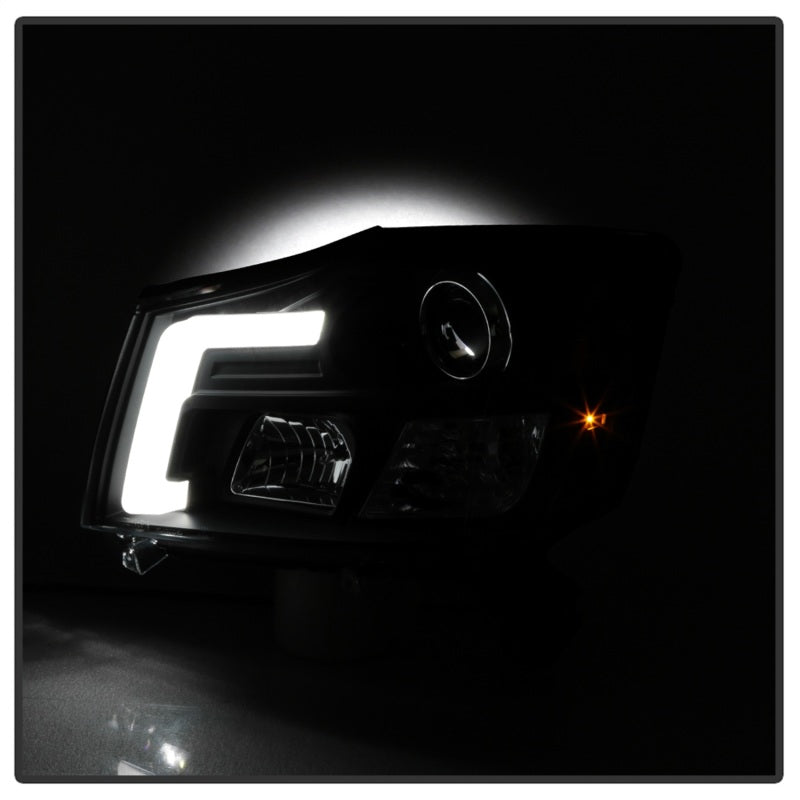 Spyder 04-15 Nissan Titan / 04-07 Nissan Armada V2 Projector Headlights - Black PRO-YD-NTI04-DRL-BK 5085504 5085504 Photo - Unmounted