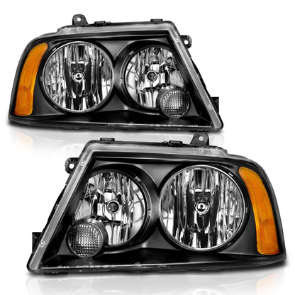 Anzo 2003-2006 Lincoln Navigator Crystal Headlights Black 111045 Photo - Unmounted