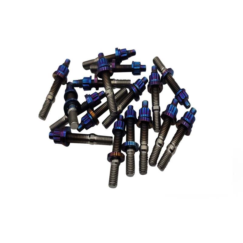 BLOX Racing Xtreme Burnt Titanium Studs M8x1.25x65mm 9 Piece Set BXFL-00309-9-TI-B BXFL-00309-9-TI-B User 1