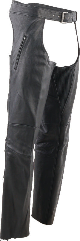 Kuryakyn Leather By River Road Longhaul Leather Chaps Black - Large 094440 094440 User 1