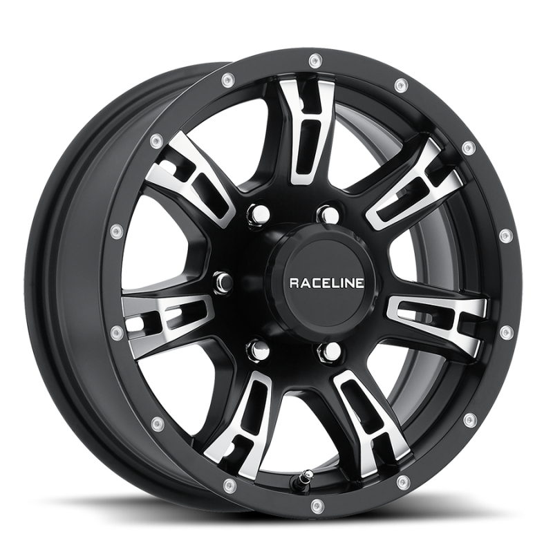 Raceline 840 Arsenal 15x6in / 6x139.7 BP / 0mm Offset / 4.25mm Bore - Black & Machined Wheel 840-56060 840-56060 Photo - Primary