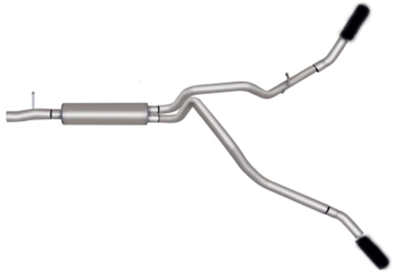Gibson 17-18 Ford F-250 Super Duty XLT 6.2L 2.5in Cat-Back Dual Extreme Exhaust - Black 69131B 69131B Photo - Primary