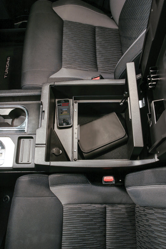 Tuffy Products Tuffy Console Safe W/ Keyed Lock For Toyota Tundra W/ Flow Thru Console 323-01 323-01 Photo - Mounted
