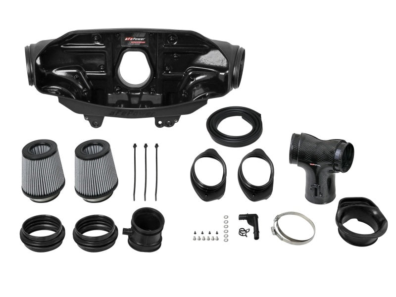 aFe 2020 Corvette C8 Track Series Carbon Fiber Cold Air Intake System With Pro DRY S Filters 57-10013D 57-10013D Photo - Unmounted