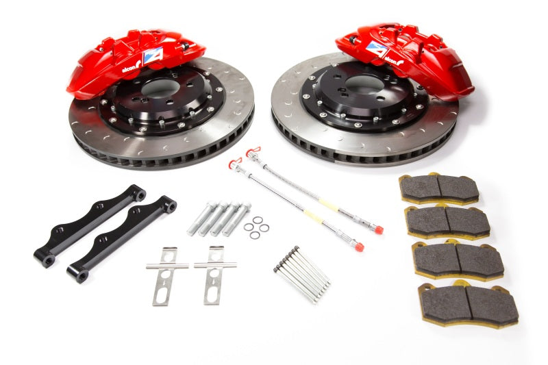 Alcon 2009+ Nissan GT-R R35 380x33mm Rotor Red 4 Piston Caliper RC4 Rear Axle Kit BKR6959B06 BKR6959B06 Photo - Primary