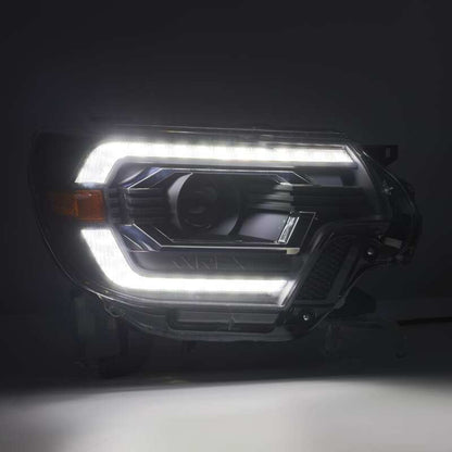 AlphaRex 12-15 Toyota Tacoma PRO-Series Projector Headlights Plank Style Black w/DRL 880749 880749 User 3