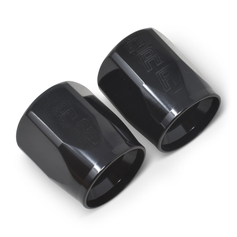 Russell Performance 2-Piece -8 AN Full Flow Swivel Hose End Sockets (Qty 2) - Polished and Black 615533 615533 Photo - out of package