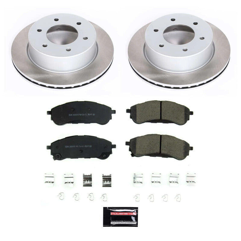 PowerStop Power Stop 19-22 Ford Ranger Rear Semi-Coated Rotor Kit SC8430 SC8430 Photo - Primary